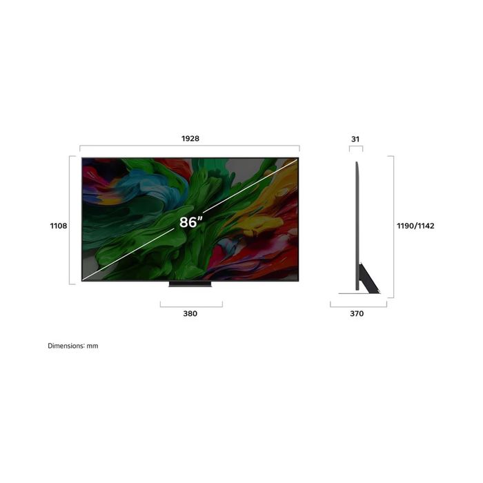 Телевизор LG QNED86A6A 86”80 evo AI 4K Smart TV 2025 года