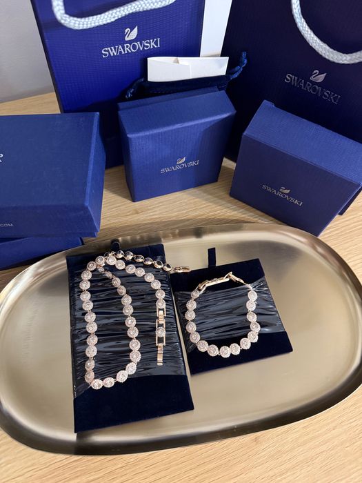 Set Swarovski Angelic Rosé brățară si colier