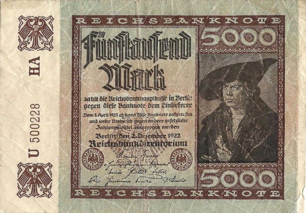 Super bancnote vechi Germania perioada Deutsches Reich si interbelica numismatica la doar 35 lei bucata la alegere sau 280 lei tot setul de 8 bancnote