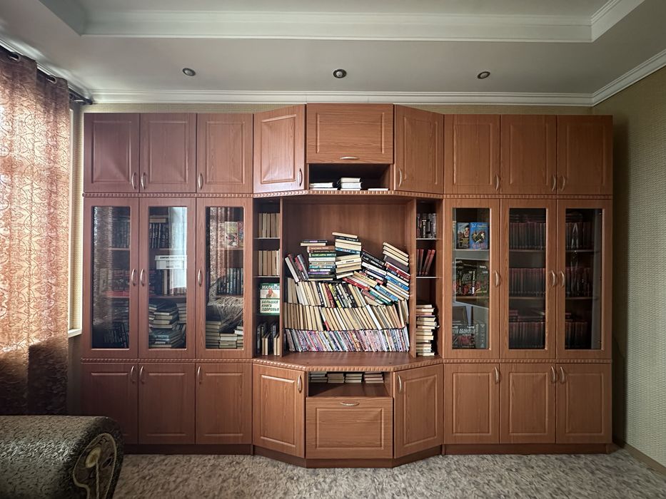 Продам мебель с книгами вместе