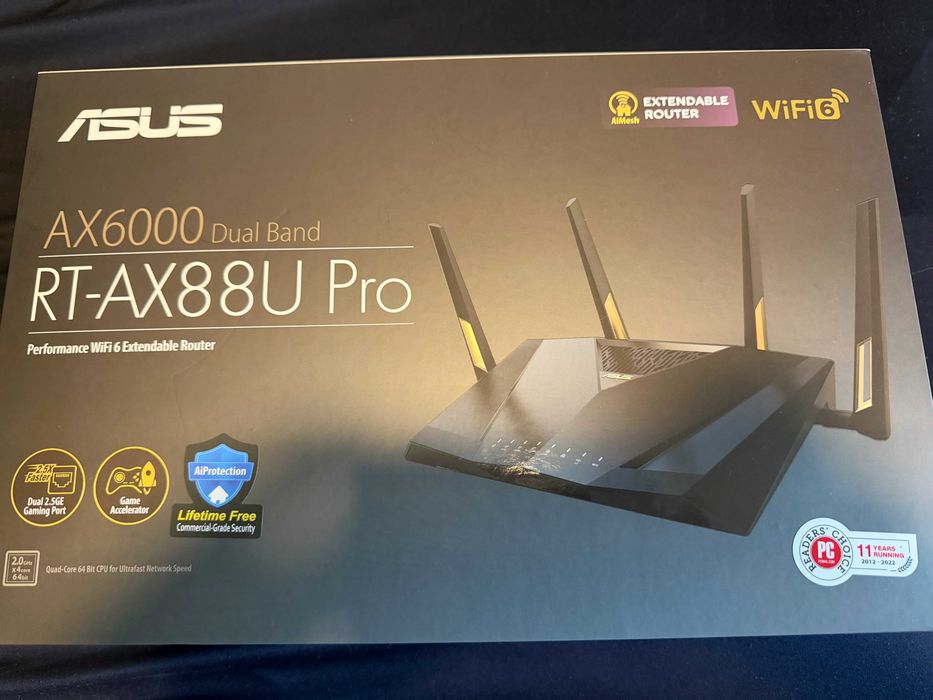 Router Wireless Asus Gigabit RT-AX88U PRO Dual-Band WiFi 6 impecabil