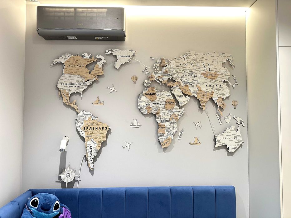 Карта мира  Dunyo kartasi