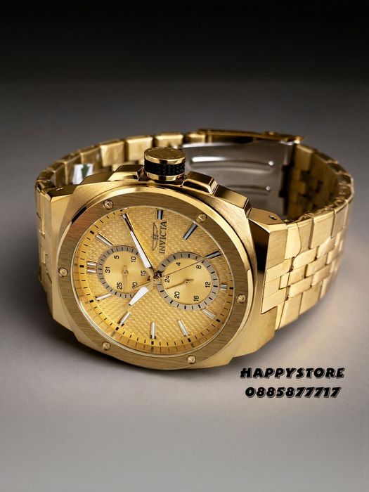 INVICTA Sea Vulture Gold 46 mm, Инвикта нов мъжки часовник