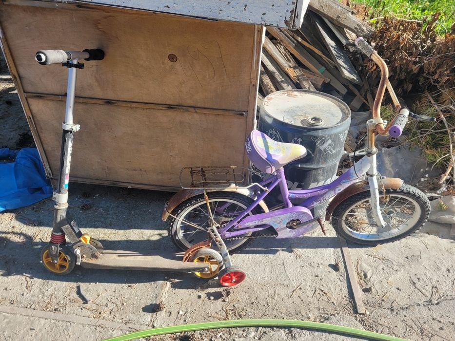 Продам велосипед,  самокат и снегокат