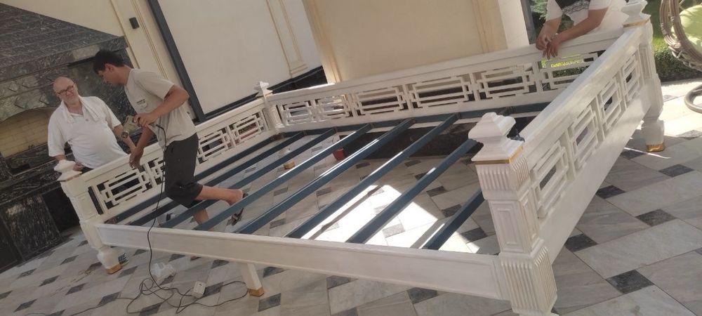 Сори,тапчан белый из дорогова дерева ручной работы