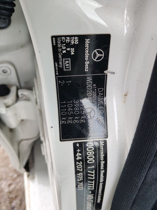 Piese ușa bara capota 650 punte jug Sam cutie 7g punte  Mercedes w204