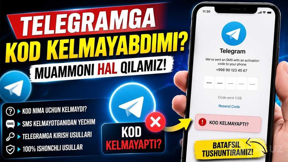Telegram ochib beramiz