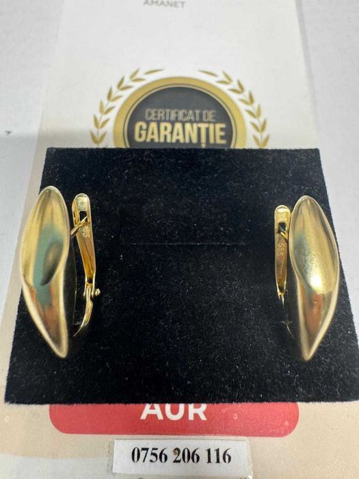 Cercei din aur 14k (68402.5/ 10 Pacurari 1) Garantie 2 ani!