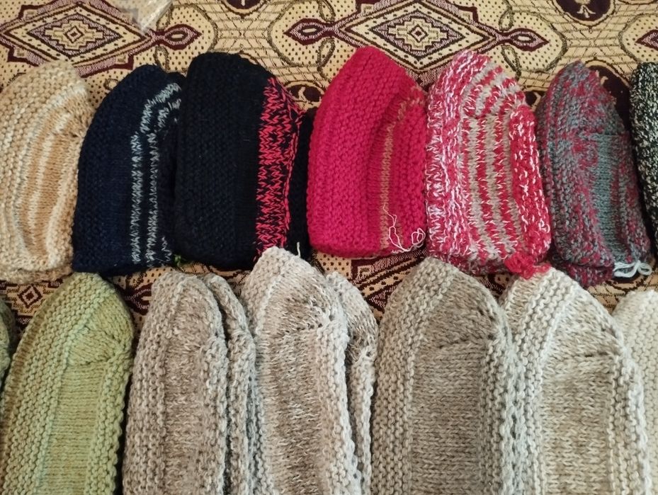 Домашни терлици, ръчно плетени