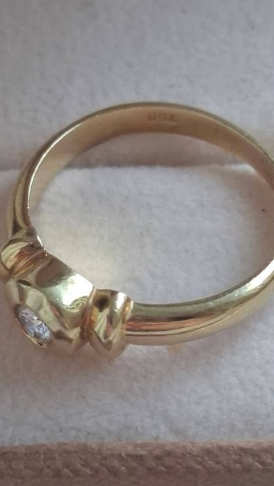 Inel aur 18k si diamant 0.20 ct