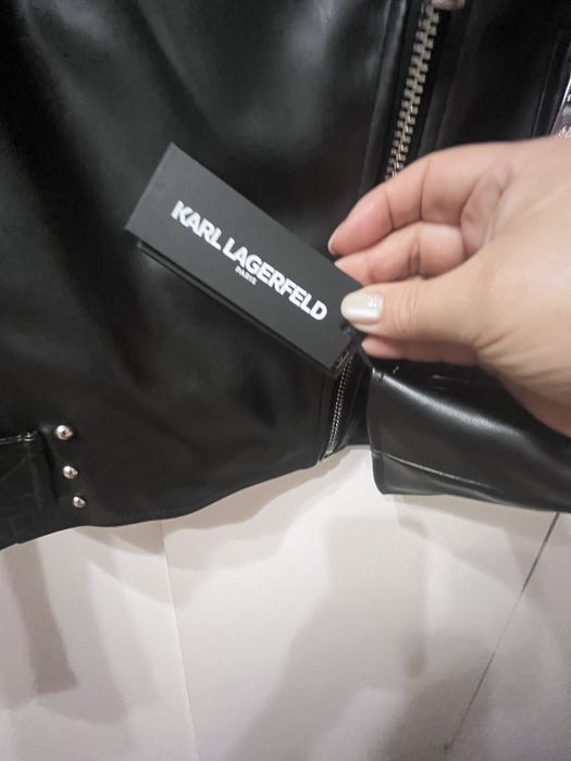 Куртка кожаная Karl Lagerfeld Paris