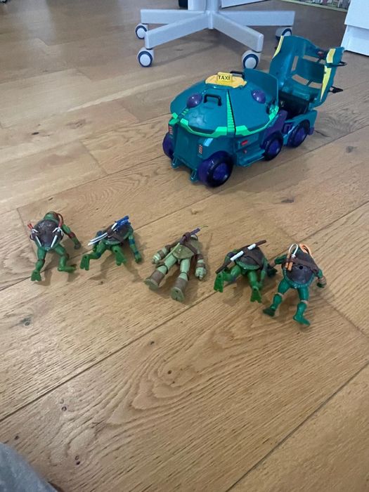 Tanc Testoasele Ninja cu accesorii+9 figurine