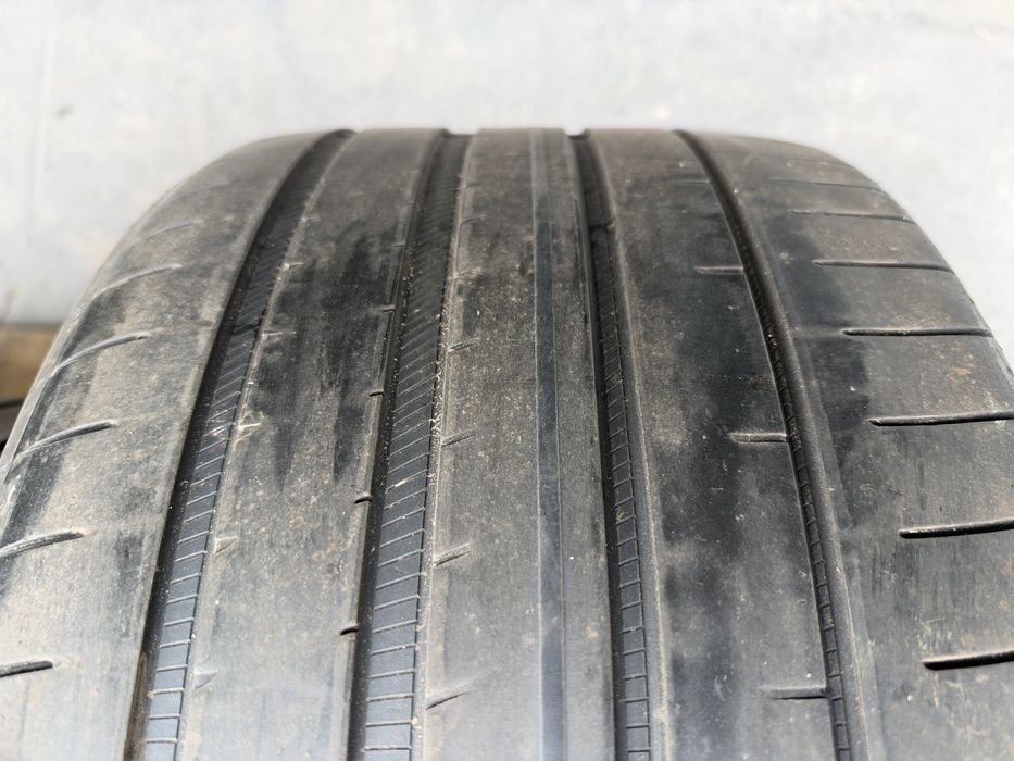 4бр. Летни Спорт-Пакет Гуми С Борд *ELECTRIC DRIVE* 265/35R/21 и 305/30R/21 -GOODYEAR- DOT:4323+2223- 5.9мм+4.4мм.