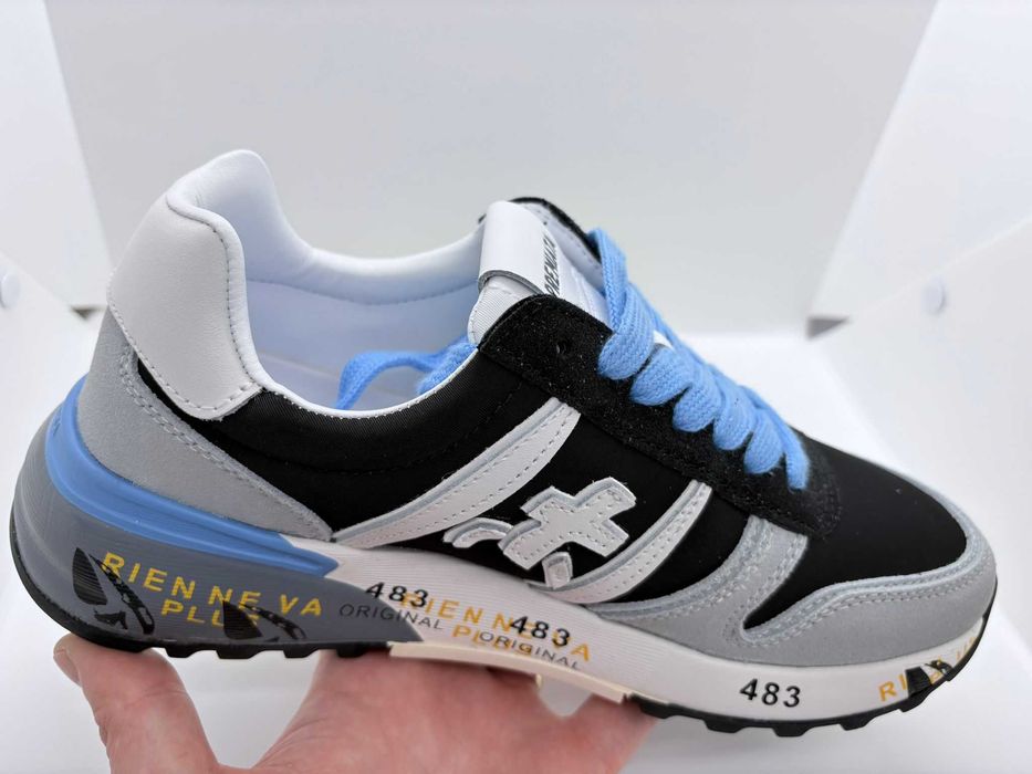 Adidasi Premiata Negru-Gri Sneakers