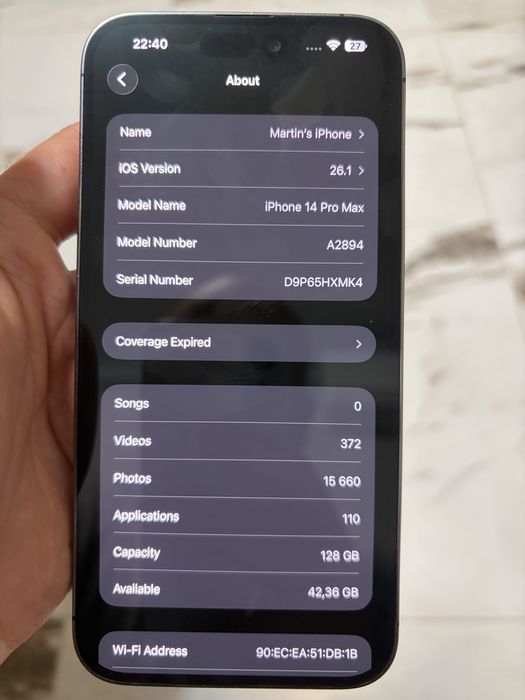 iPhone 14 Pro Max 128GB