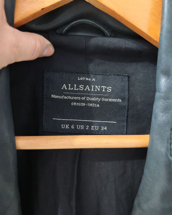 Geacă originală ALLSAINTS piele naturală