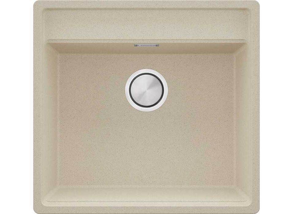Бежава кухненска мивка за вграждане под плот Берген 60 Low 560x530 мм