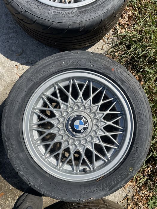 Jante+anvelope bbs style 5 4x100 r15 bmw e30