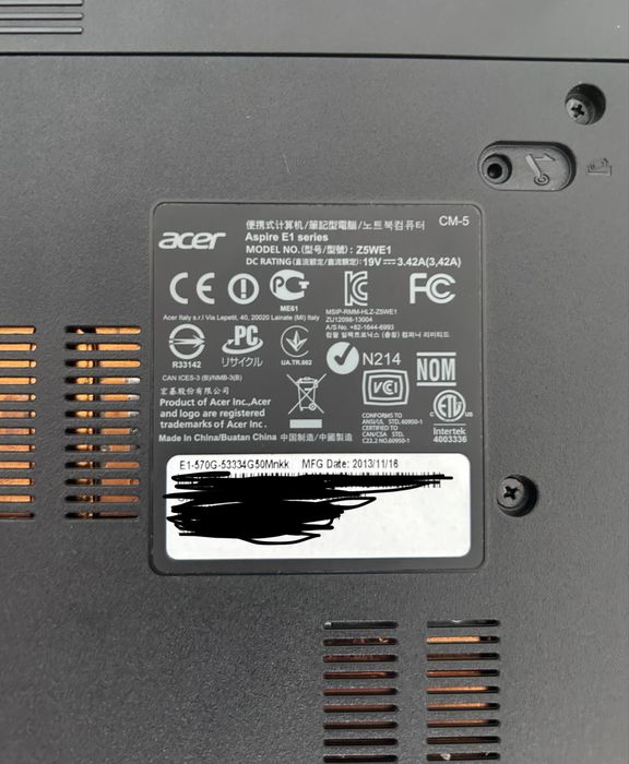 Acer Aspire E1-570G