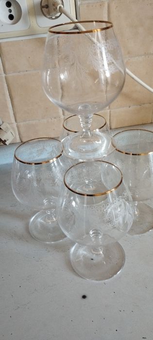 Бокалы ,Чехия,Богемское стекло.