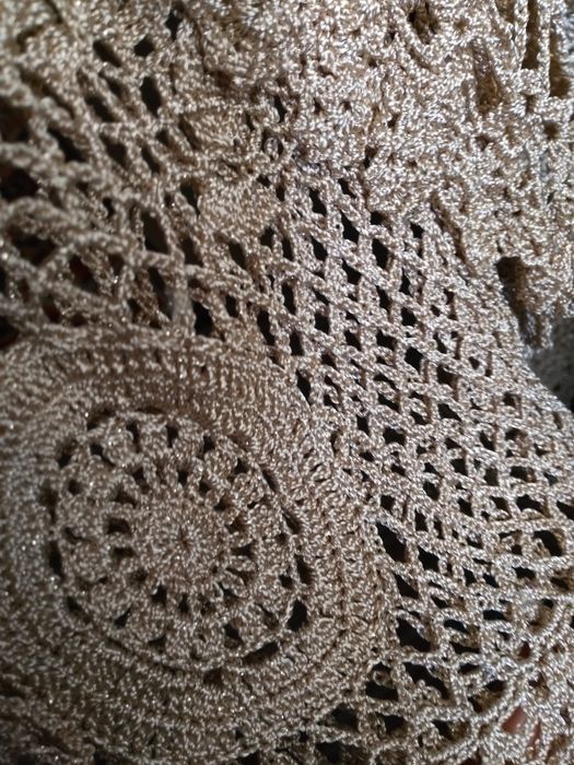 Кофта золотистая ажурная!