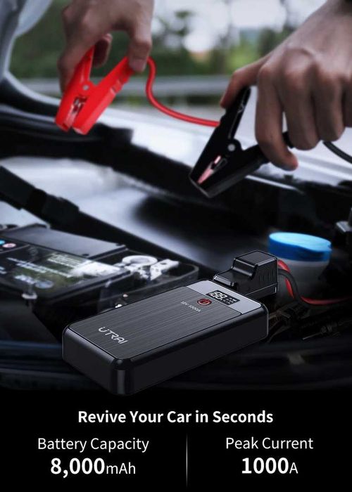 Starter / Robot Auto Pornire Masina UTRAI 8000mAh, Acumulator Extern