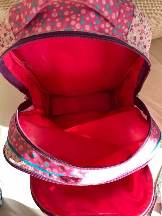 Раница Belmil 3 прегради момиче 5-10 год + подарък още 1 раница