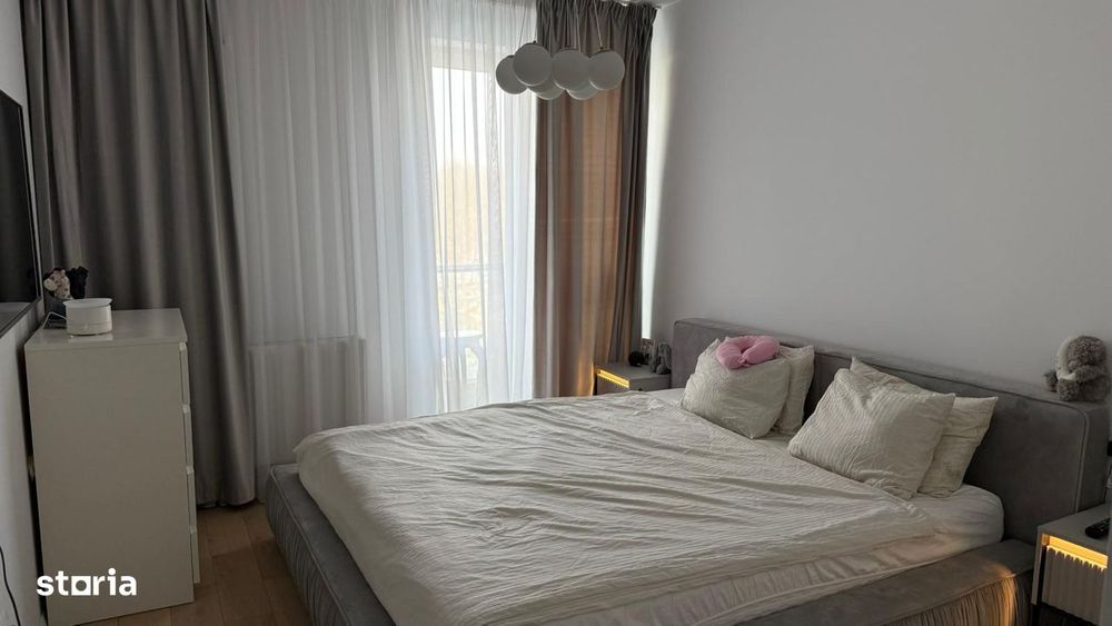 2 camere pe lac 77mp complet mobilat parcare subterana si boxa inclusa