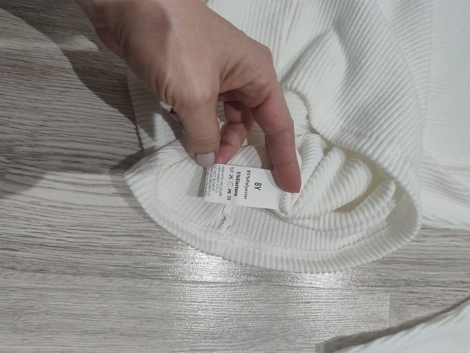 Rochie cu fundite masura 128 (7-8 ani)