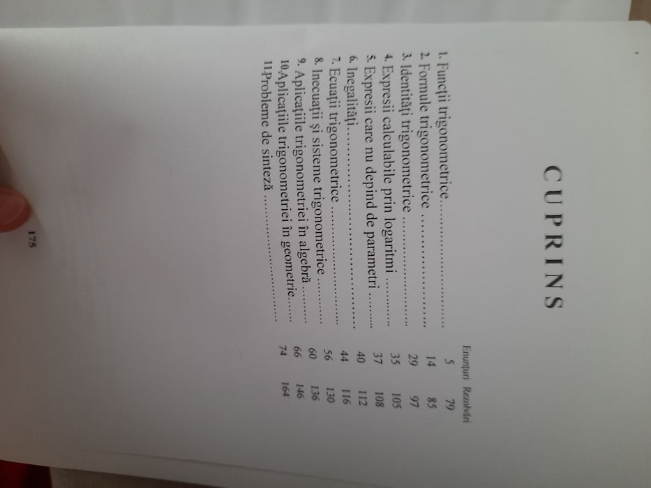 Culegere de probleme de trigonometrie pentru clasele a IX a si a X a