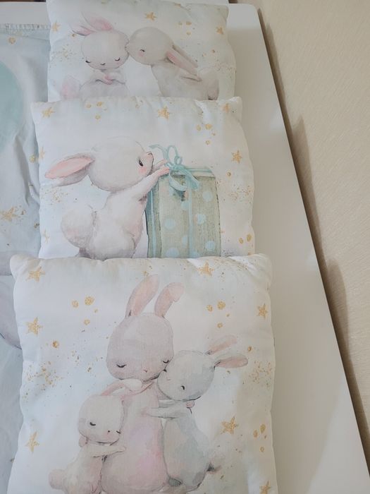 Бортики-подушки, простыня, одеялко, клеенка 8000