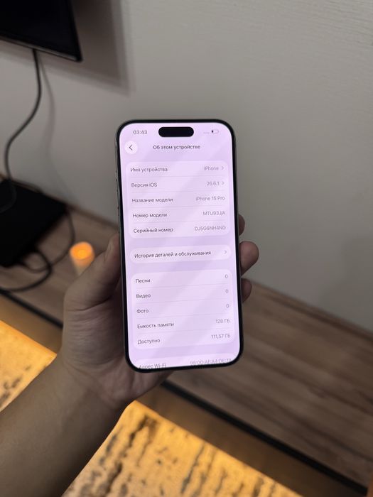 iPhone 15 Pro 128GB.100%.В Идеале!10/10.