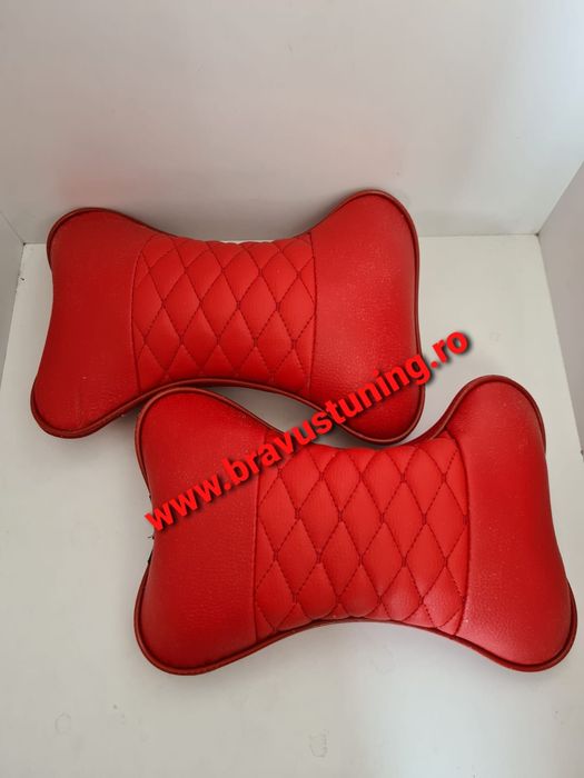 Perne  tetiere auto set 2 buc PIELE ECOLOGICA husa auto
