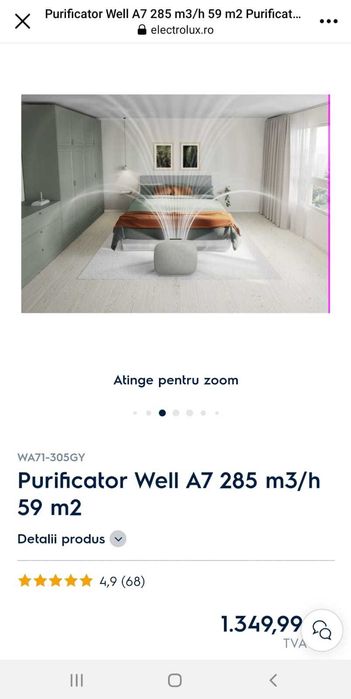 Purificator de aer Electrolux
