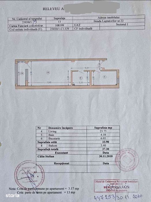 Garsoniera Cartier Damaroaia