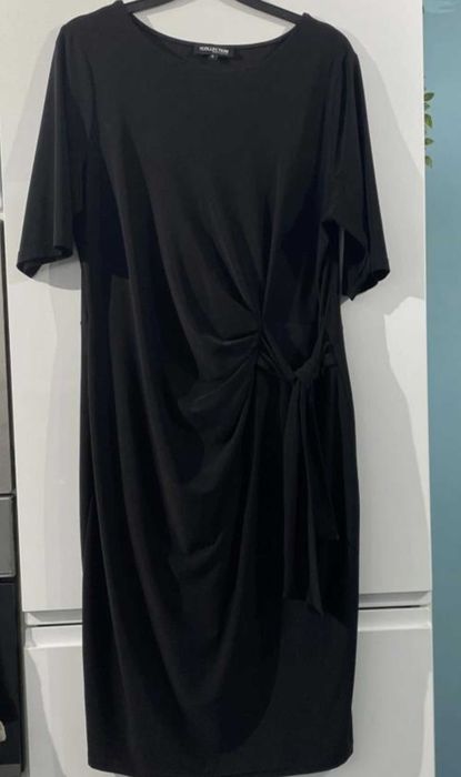 Черна стилна рокля, стреч, на Debenhams UK – The Collection – XL (46-48)