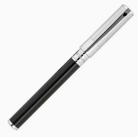 Nou, Sigliat S.T. Dupont D-initial Pix Rollerball Negru cu cerneală Negru