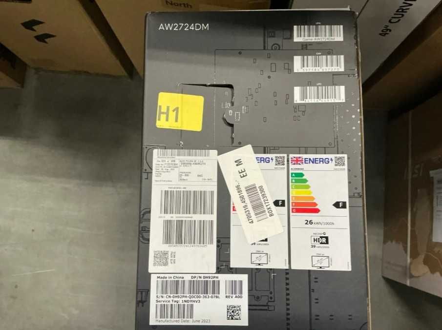 Alienware AW2724DM monitor gaming 27" Fast IPS QHD+ 180Hz