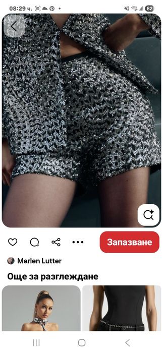 Сет Zara блейзър с къси панталони-