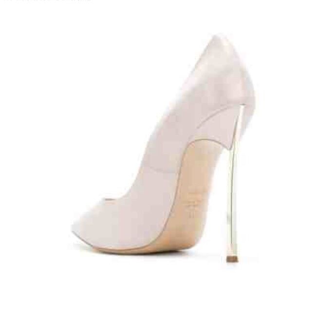 pantofi casadei nude alb bej