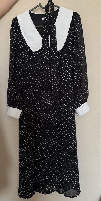 Платье в горошек, размер 42-44