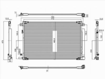 Радиатор кондиционера  Toyota Camry