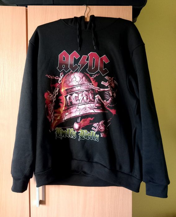 Hanorac rock,punk,gothic Ac/DC hells bells marimea L