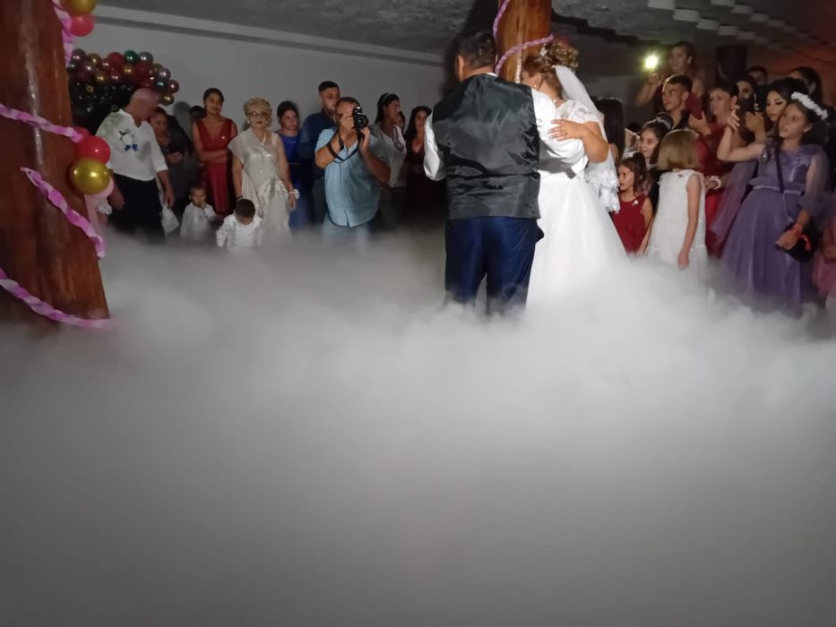 Fum greu gheata carbonica nunți botezuri petreceri