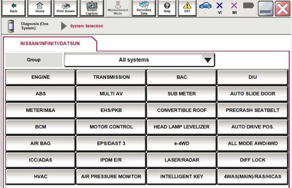 Tester/Diagnoza Nissan Consult 3+ V82.5 cu Laptop Lenovo L490