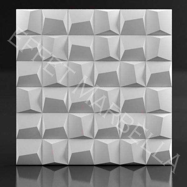 Декоративни 3D панели - 3д гипсови панели, облицовки за стени 0129