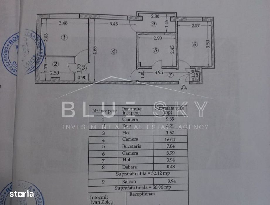 Apartament 3 Camere , Etajul 2  – Zona Eden