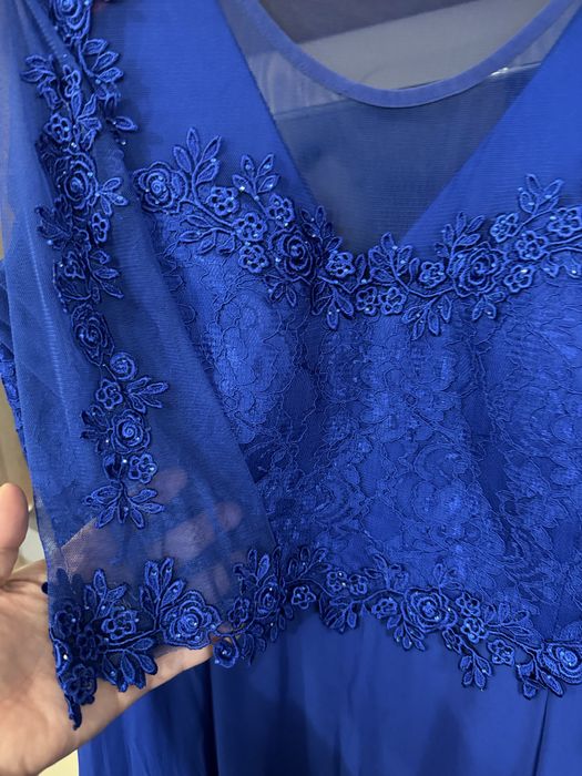 Rochie eleganta de seara de culoare albastru regal marimea52