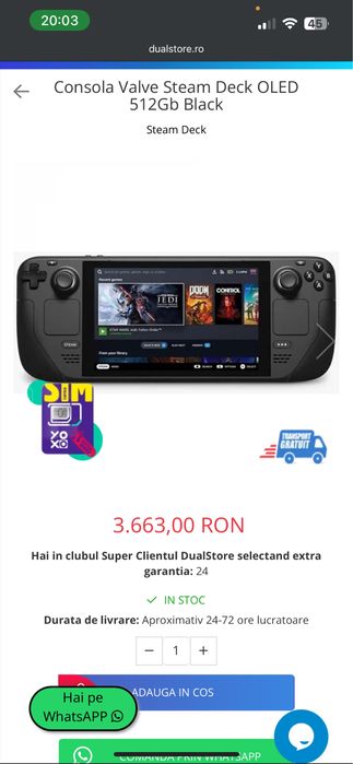 Consola pentru jocuri valve