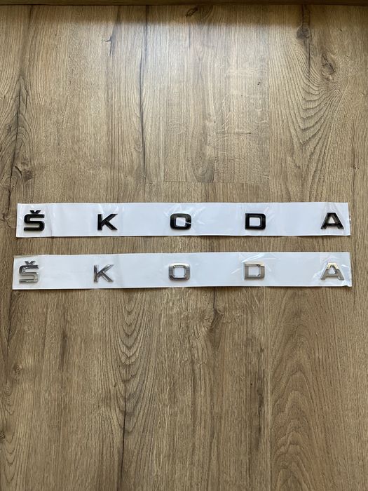 Litere Mari Scris Mare Logo Emblema Semn Spate Haion Portbagaj Skoda